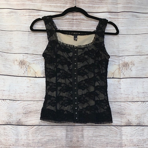 Ing Tops - 🌷4/$20 SALE Black Laced Top
